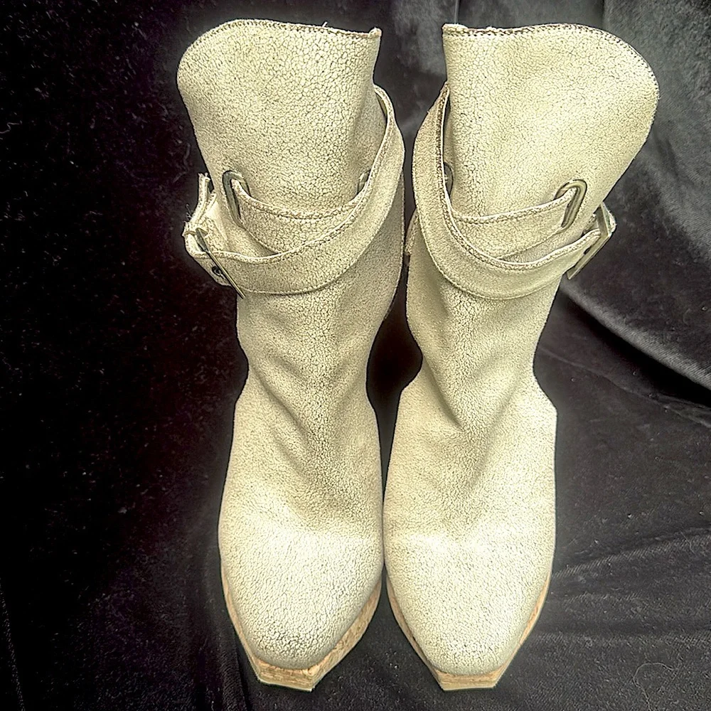 HERVE LEGER LUXURY LEATHER STRAPPY HIGH HEEL ANKLE BOOTS/ BOOTIES-9- ๐๐ฅ - Picture 3 of 14